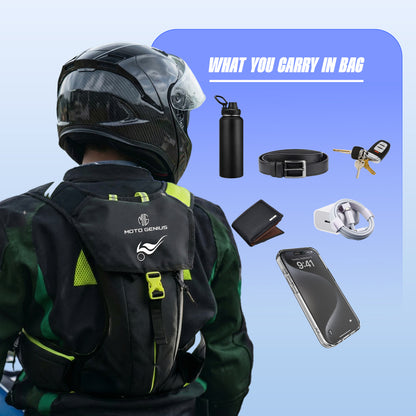 Hydration Backpack with 2L BPA-Free Bladder, Ultra-Lightweight No-Bounce Fit, Multi-Compartment Storage, Reflective Safety Strips, Ideal for Hiking, Cycling, Running, Camping & Outdoor Sports