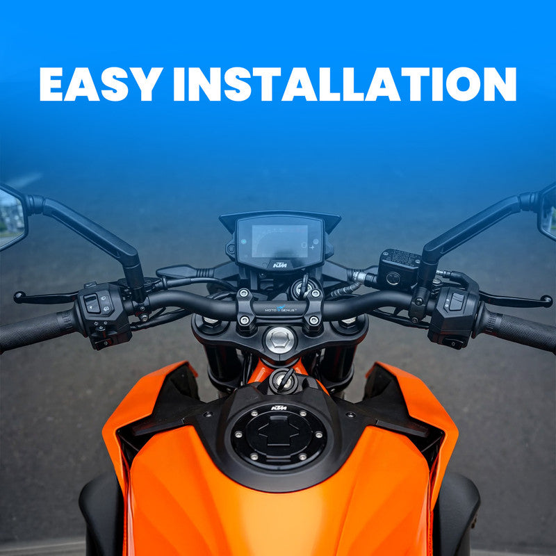 Heavy Duty Metal Handlebar | Premium Quality Handle Bar Compatible with KTM Duke 125, 200, 250, 390 (Black)