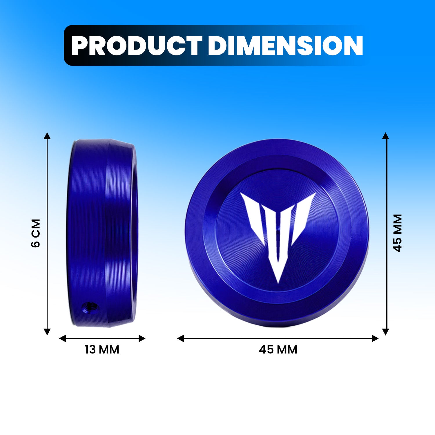 CNC Aluminium Front Fork Cap Cover for Yamaha MT-15 – Premium Anodized Front Shock Top Cover (Pair)