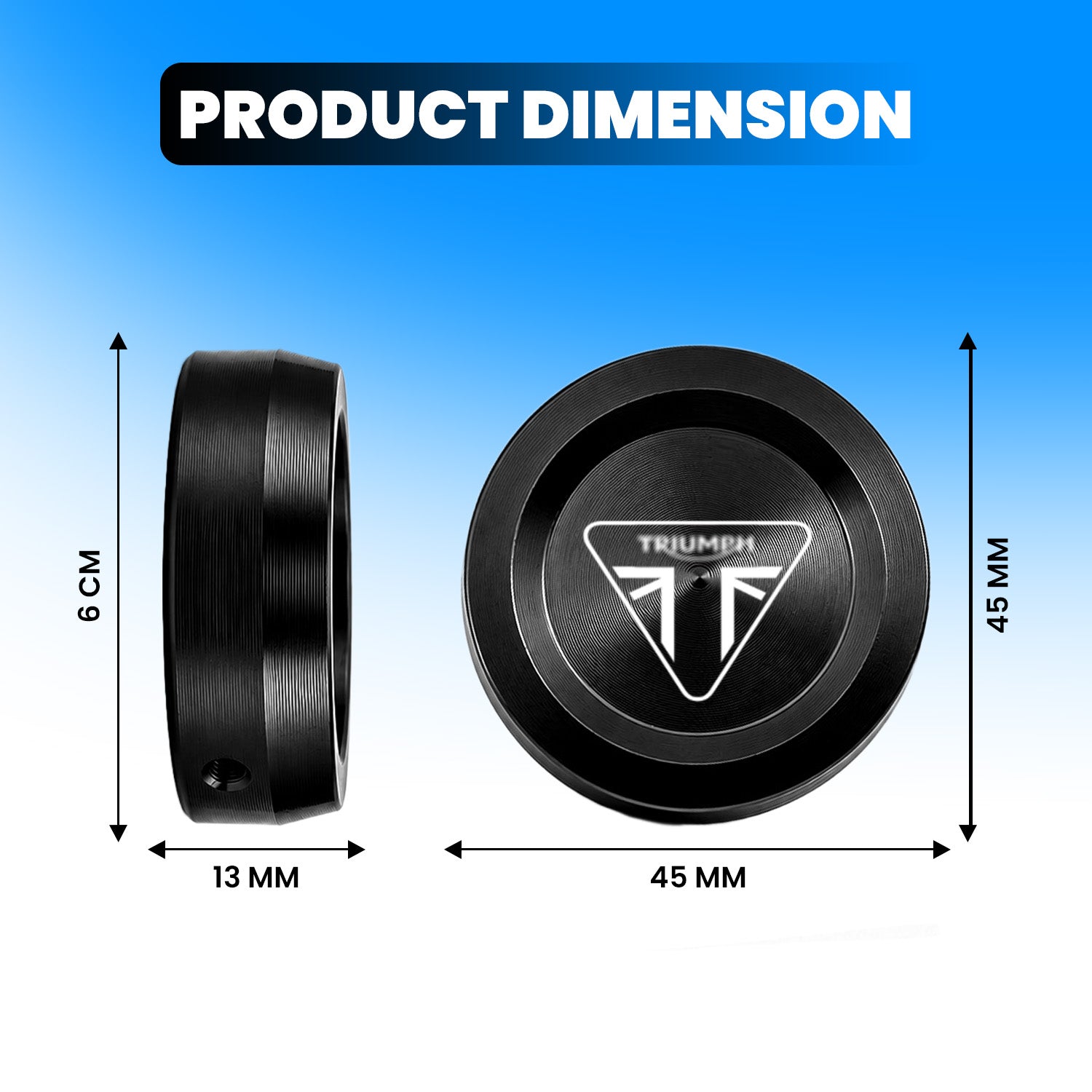 Front Fork Cap Cover for Triumph Speed 400 – Premium Anodized Front CNC made Shock Top Cover (Pair)