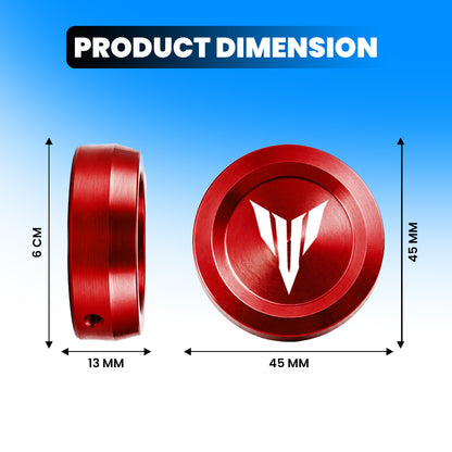 CNC Aluminium Front Fork Cap Cover for Yamaha MT-15 – Premium Anodized Front Shock Top Cover (Pair)