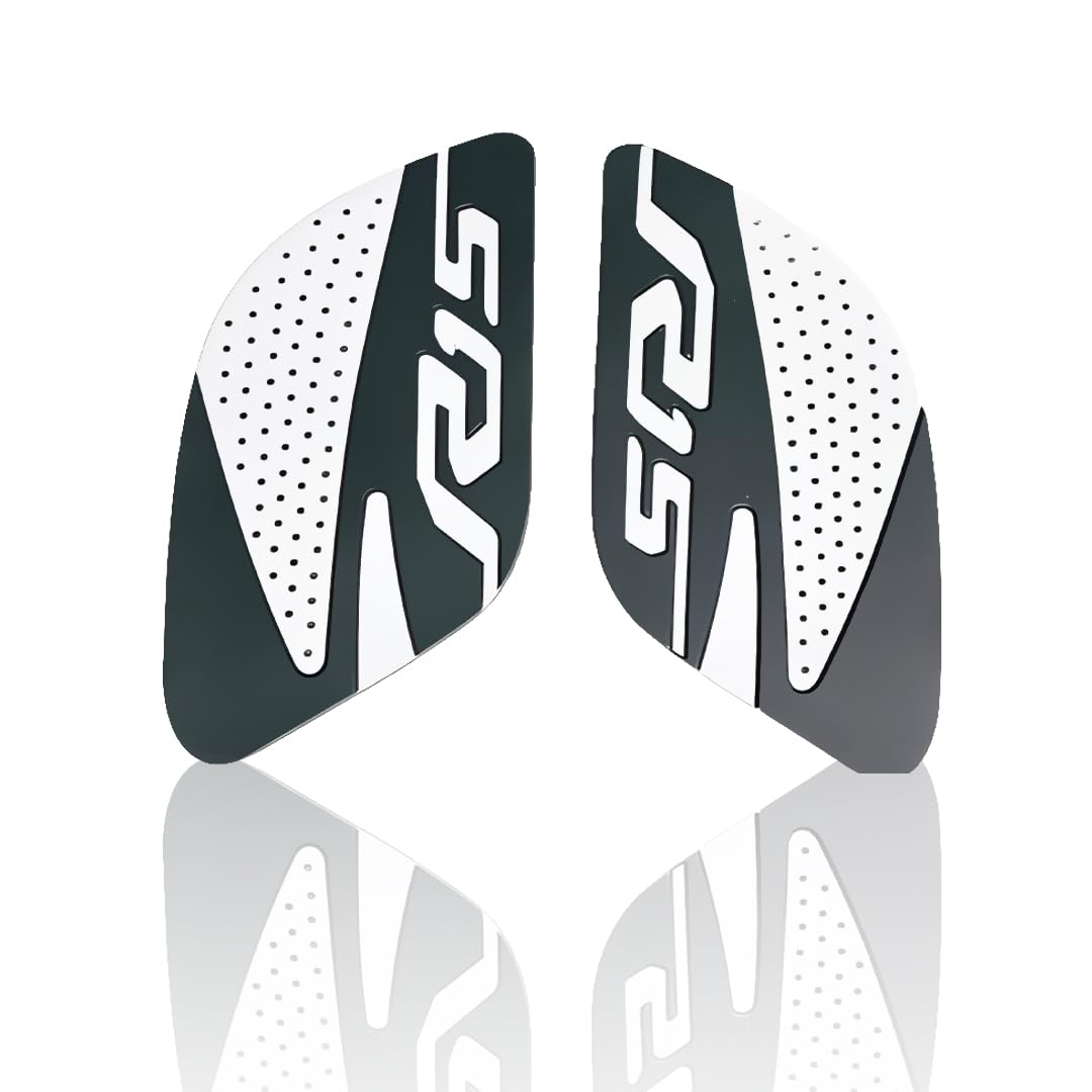 MOTO GENIUS Silicone Tank Pads for R15 V4 | Premium Tank Protection Pads |Anti-Slip and Scratch-Resistant Design |Stylish and Durable (Pack of 2) (+)