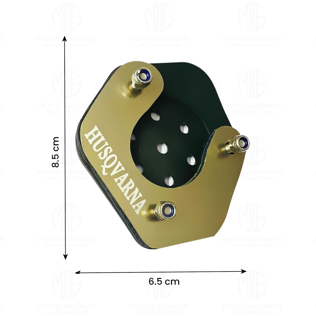 MOTO GENIUS Side Stand Extender for Husqvarna Motorbike | Heavy Duty Parking Support and Stability Enhancer