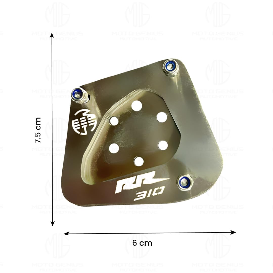 MOTO GENIUS Stainless Steel Side Stand Extender for RR310 Motorbike | Heavy Duty Parking Support and Stability Enhancer