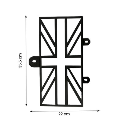 MOTO GENIUS Radiator Guard for Himalayan 450 | Durable Metal Protector | Essential Accessory for Motorcycle Radiator Protection (Flag Design)