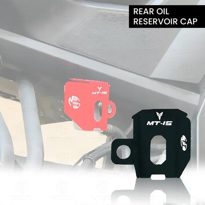 MOTO GENIUS Rear Brake Oil Container Guard for MT 15 | Durable Protection and Stylish Design for Motorcycles