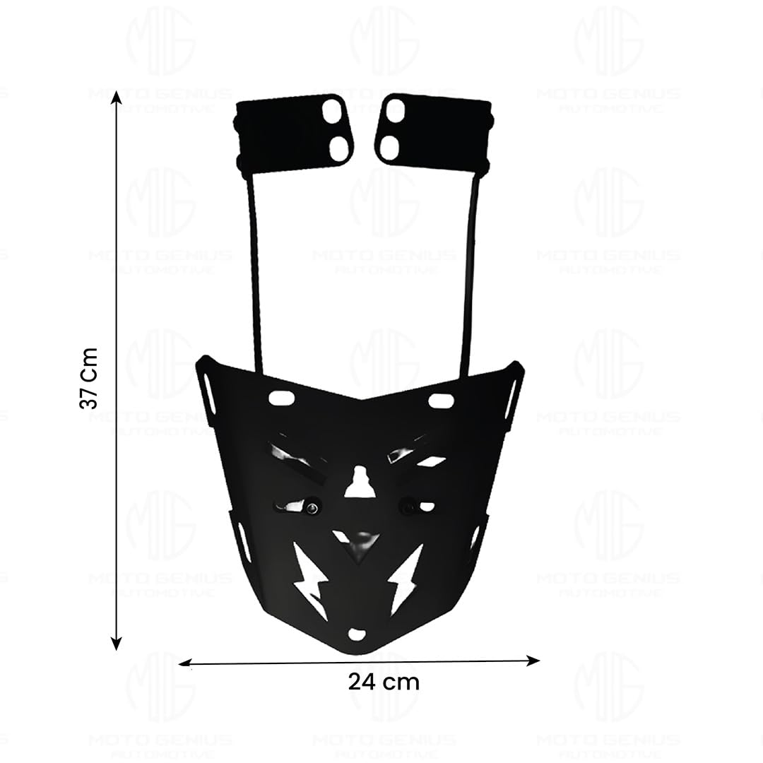MOTO GENIUS Universal Top Base Plate for Luggage Rack | Carrier Top Base Plate for All Bike | Heavy-Duty Rear Rack