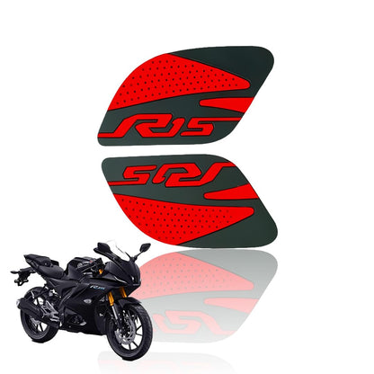 MOTO GENIUS Silicone Tank Pads for R15 V4 | Premium Tank Protection Pads |Anti-Slip and Scratch-Resistant Design |Stylish and Durable (Pack of 2) (+)