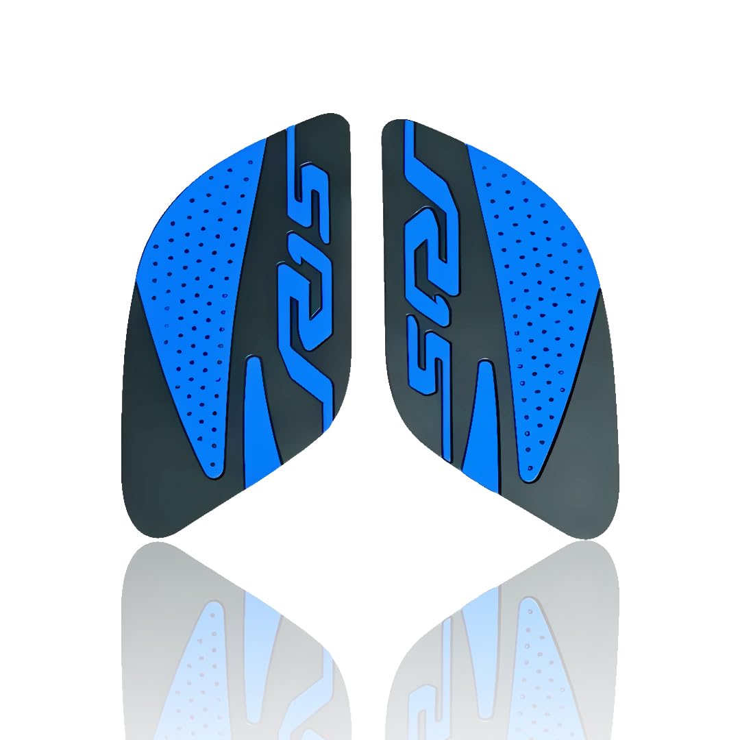 MOTO GENIUS Silicone Tank Pads for R15 V4 | Premium Tank Protection Pads |Anti-Slip and Scratch-Resistant Design |Stylish and Durable (Pack of 2) (+)