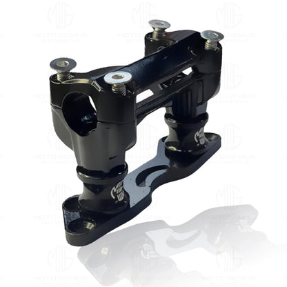 MOTO GENIUS Adjustable Handlebar Conversion Kit for Pulsar NS200/160/125 (BS7) | Aluminium Handlebar Height Adjustment for Enhanced Comfort & Control