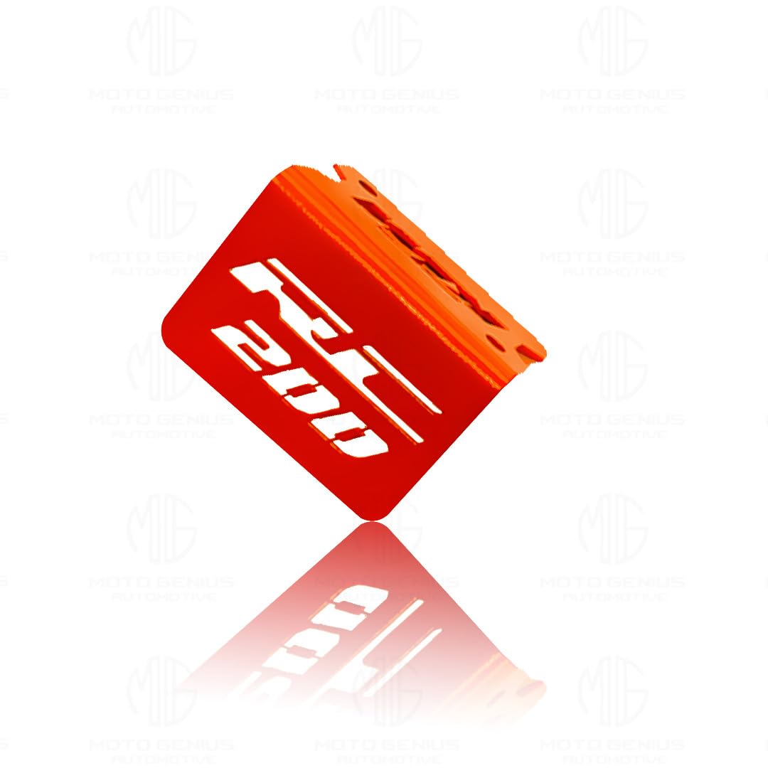 MOTO GENIUS Stainless Steel Front Disc Brake Fluid Reservoir Oil Cap for KTM RC 200 Motorbike Replacement for Enhanced Durability and Performance