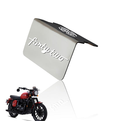 MOTO GENIUS Stainless Steel Front Disc Brake Fluid Reservoir Oil Cap for JAWA 42 Motorbike Replacement for Enhanced Durability and Performance (Pack of 1)