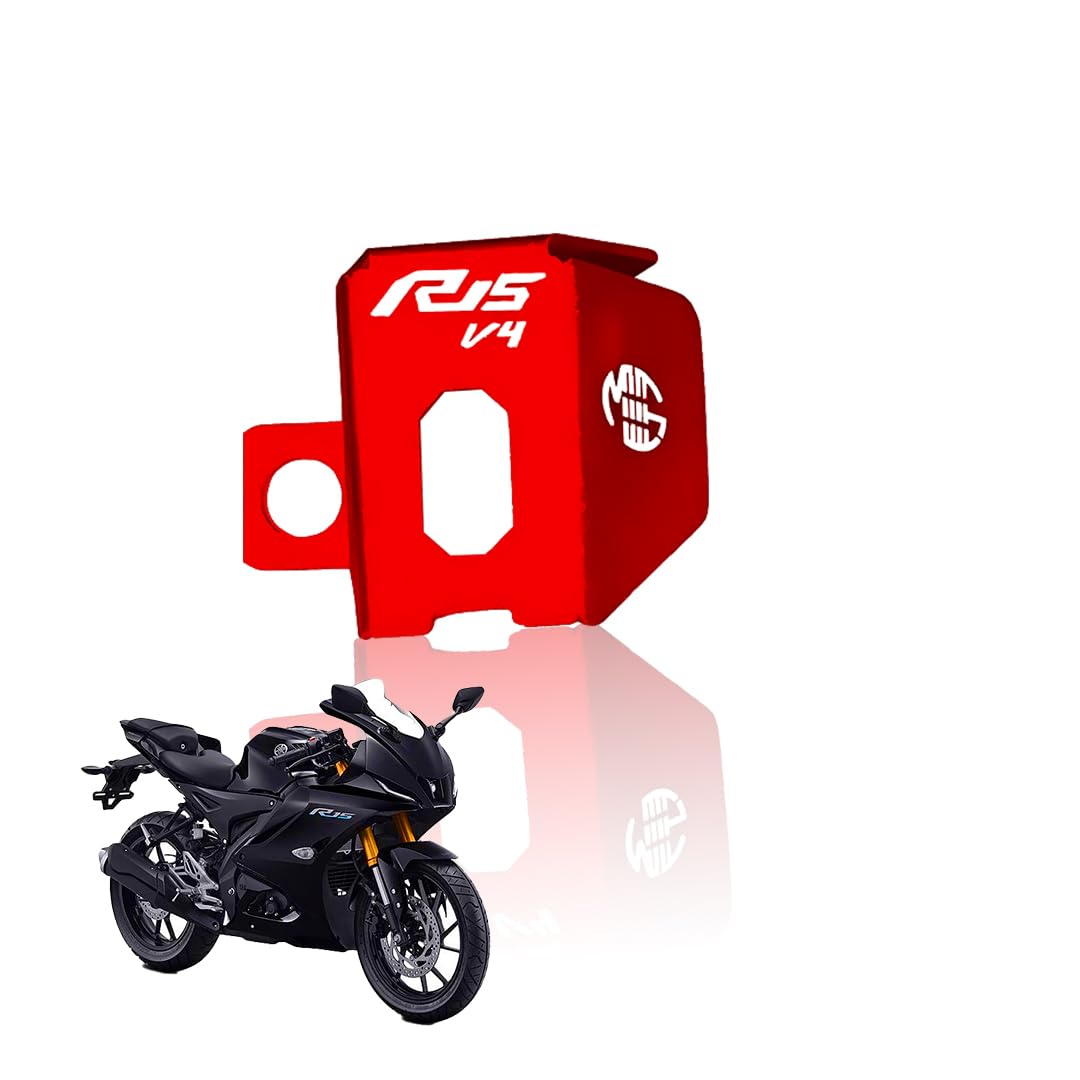 MOTO GENIUS Rear Brake Oil Container Guard for R15 V4 | Durable Protection and Stylish Design for Motorcycles R15-V4