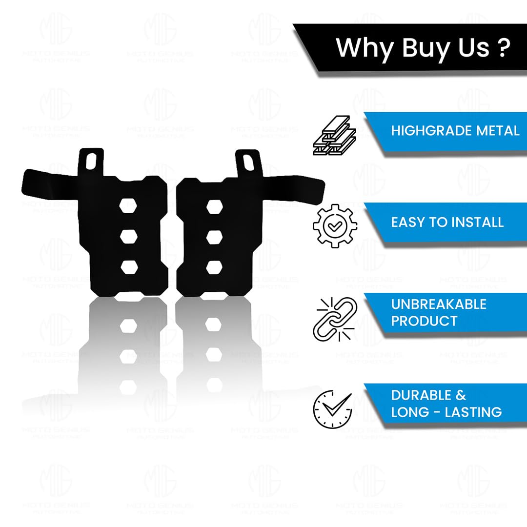 MOTO GENIUS Foot Rest for MT 15 |Adjustable Motorcycle Foot Pegs |Durable and Comfortable Foot Pegs for Adventure Riding |Easy Installation (Right+Left)