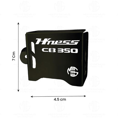 MOTO GENIUS Stainless Steel Rear Brake Oil Container Guard for Hnees CB 350 – Durable Protection & Stylish Design for Motorcycles ()