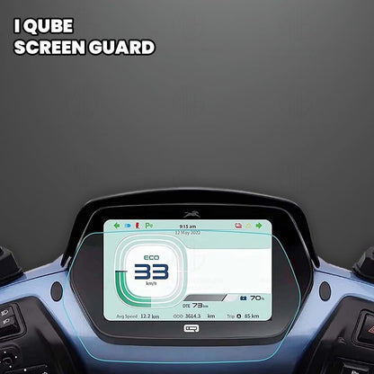 Tempered Glass Screen Protector for iQube Speedometer | Anti Scratch and Dust Protection, Ultra Clear Instrument Cluster Guard