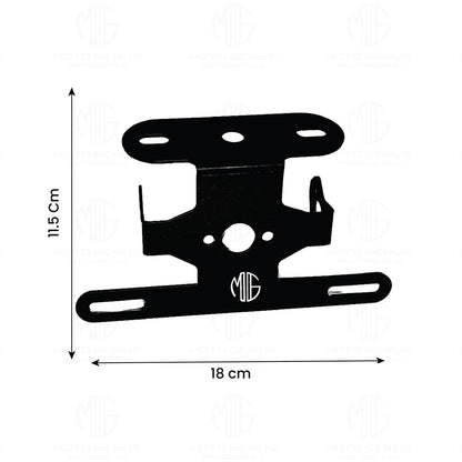 MOTO GENIUS Heavy Metal Tail Tidy Number Plate Holder for Pulsar NS & AS | License Plate Bracket for Pulsar Motorbike