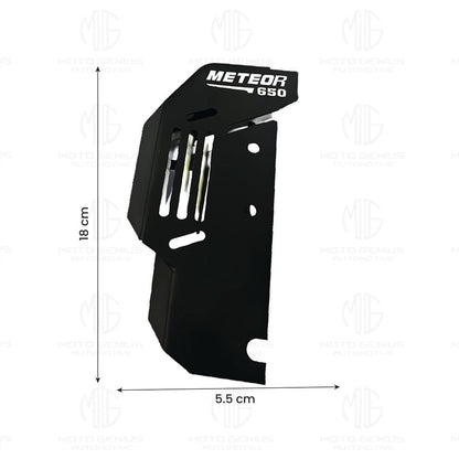 MOTO GENIUS Master Cylinder Guard for RE Super Meteor 650 Motorbike | Heavy-Duty, Impact-Resistant Protection for Motorcycle Brake Systems |Durable Metal Construction (House Shape)