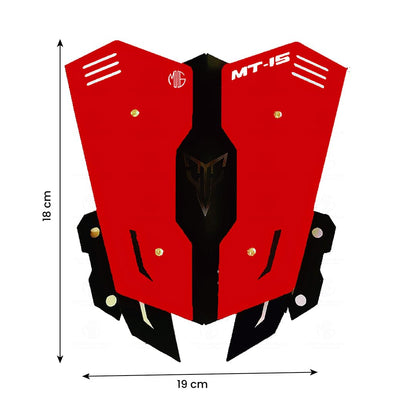 MOTO GENIUS Metal Visor Windscreen Windshield Deflector for MT 15 | Heavy Quality Flyscreen with Mount for Motorbike | Wind Sheld Protector