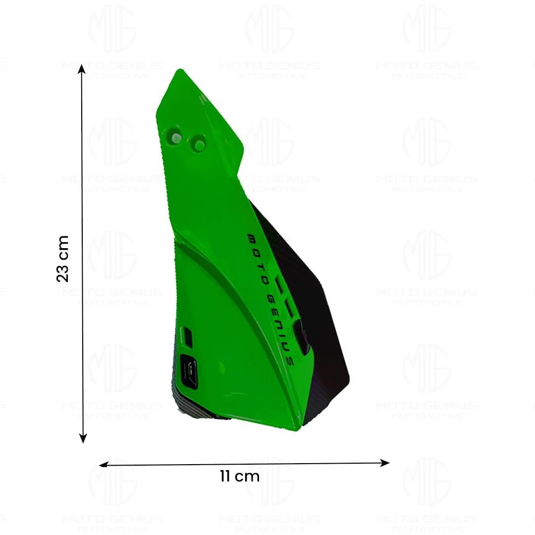 MOTO GENIUS Universal Bike Hand Guards Protectors | Wind Deflector Made for Hand Safety While Riding All Motorcycle (MTB) ()