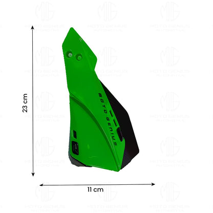 MOTO GENIUS Universal Bike Hand Guards Protectors | Wind Deflector Made for Hand Safety While Riding All Motorcycle (MTB) ()