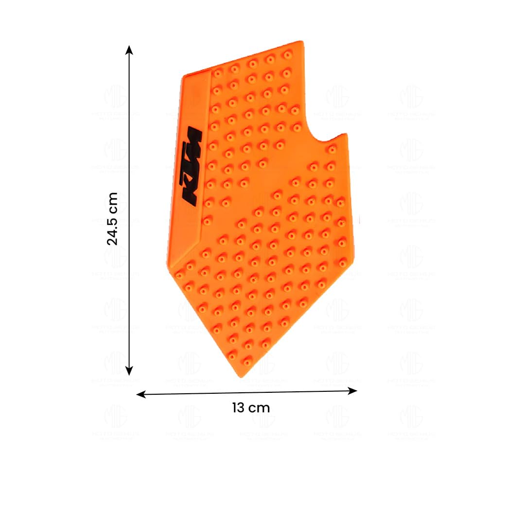 MOTO GENIUS Silicone Tank Pads for KTM Adventure Motorbikes | Premium Tank Protection Pads | Anti-Slip and Scratch-Resistant Design | Stylish and Durable | (Pack of 2) ()