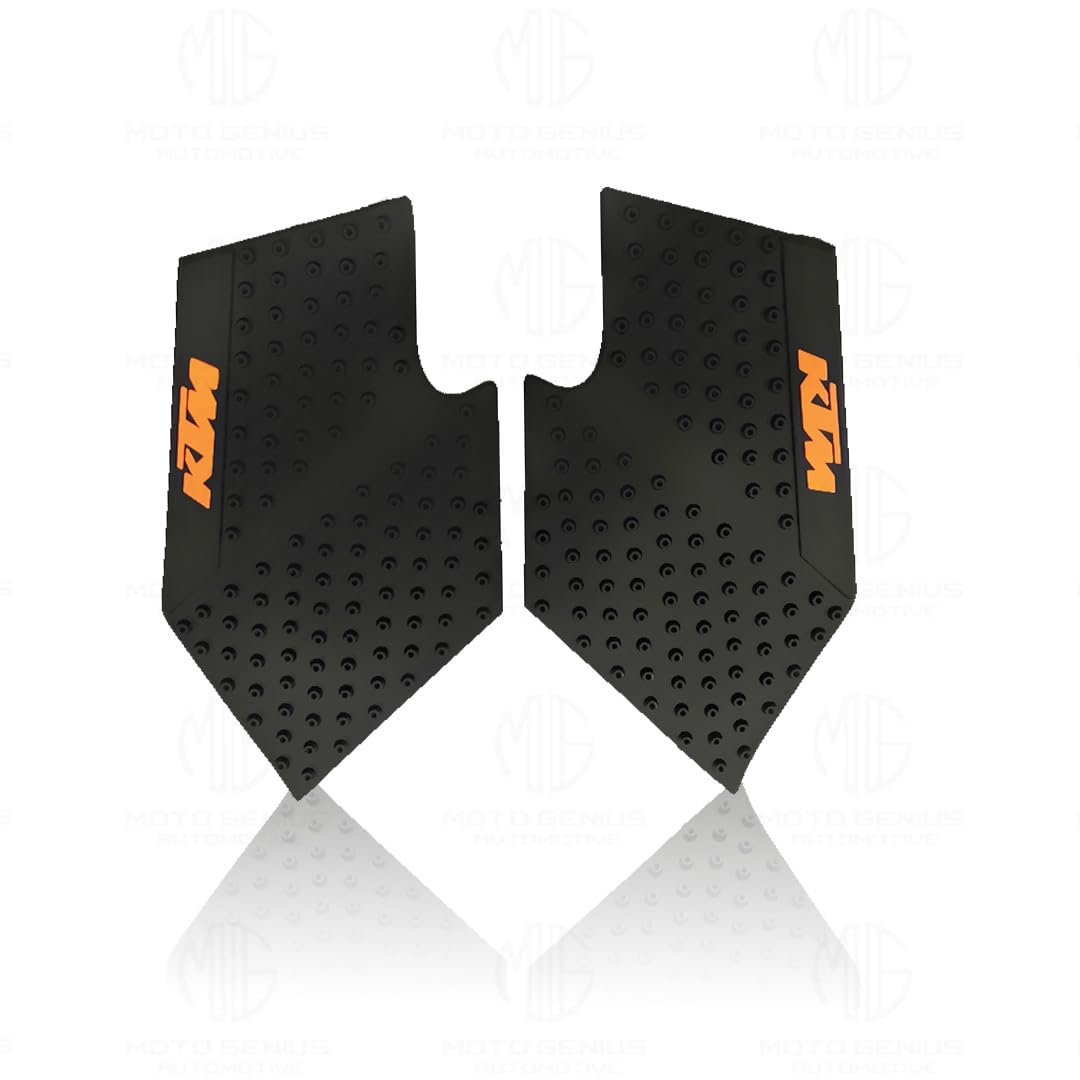 MOTO GENIUS Silicone Tank Pads for KTM Adventure Motorbikes | Premium Tank Protection Pads | Anti-Slip and Scratch-Resistant Design | Stylish and Durable | (Pack of 2) ()