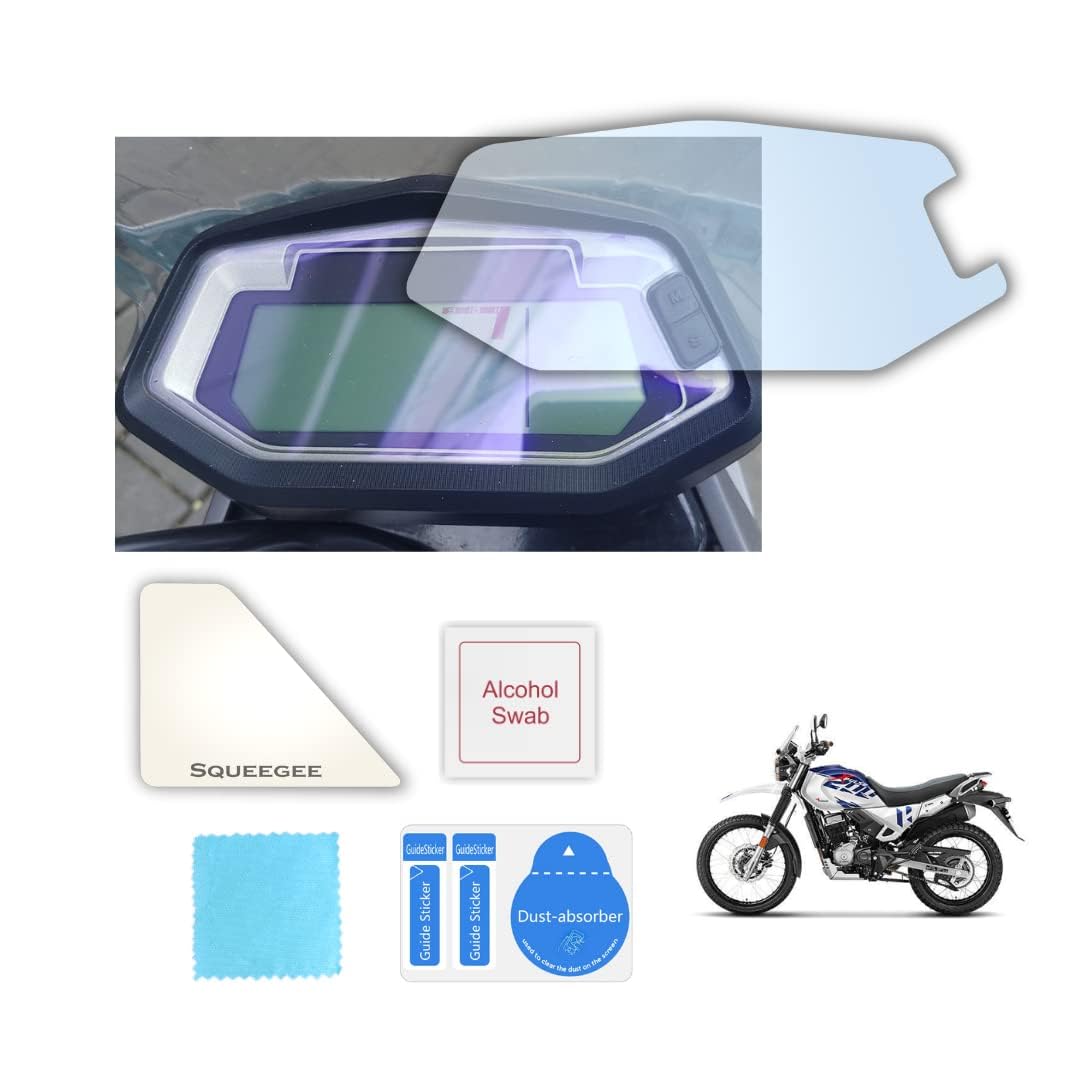 MOTO GENIUS Screen Protector for Hero Xpulse 200, Xpulse 2004V, Xtreme 200S, Xpulse 200T, and Glamour XTEC - Meter Guard for Motorcycle Digital Console