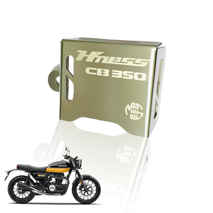 MOTO GENIUS Stainless Steel Rear Brake Oil Container Guard for Hnees CB 350 – Durable Protection & Stylish Design for Motorcycles ()