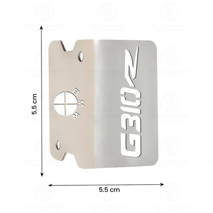 MOTO GENIUS Stainless Steel Front Disc Brake Fluid Reservoir Oil Cap for RE Himalayan BS3/BS4/BS6/Scram Motorbike | Replacement for Enhanced Durability and Performance (Pack of 1) ()