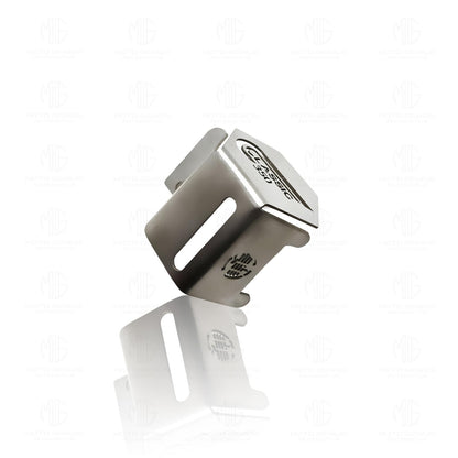 MOTO GENIUS Reborn Stainless Steel Rear Brake Oil Container Guard – Durable Protection & Stylish Design for Motorcycles ()