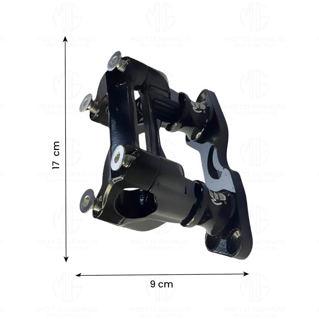 MOTO GENIUS Adjustable Handlebar Conversion Kit for Pulsar NS200/160/125 (BS7) | Aluminium Handlebar Height Adjustment for Enhanced Comfort & Control