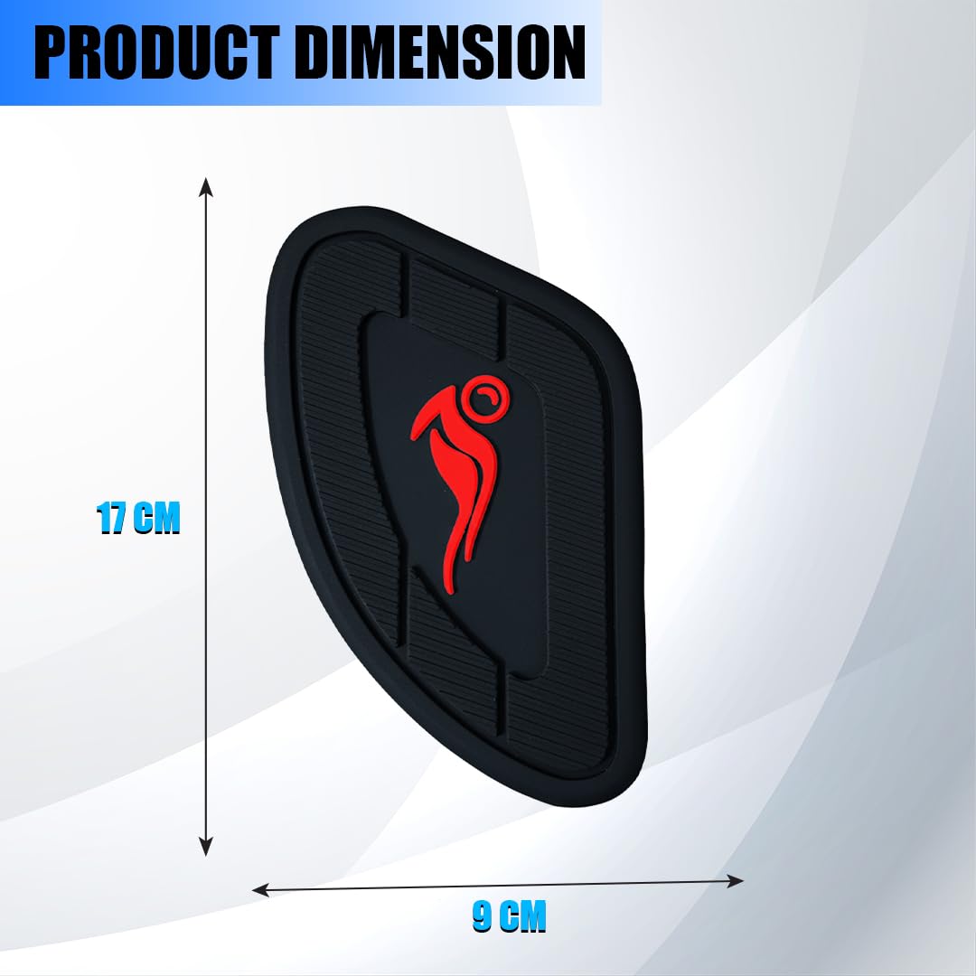 Silicone Tank Pads for Universal Motorbike | Anti-Slip & Scratch-Resistant Fuel Tank Protection | Premium Durable Design | Easy Installation | Pack of 2