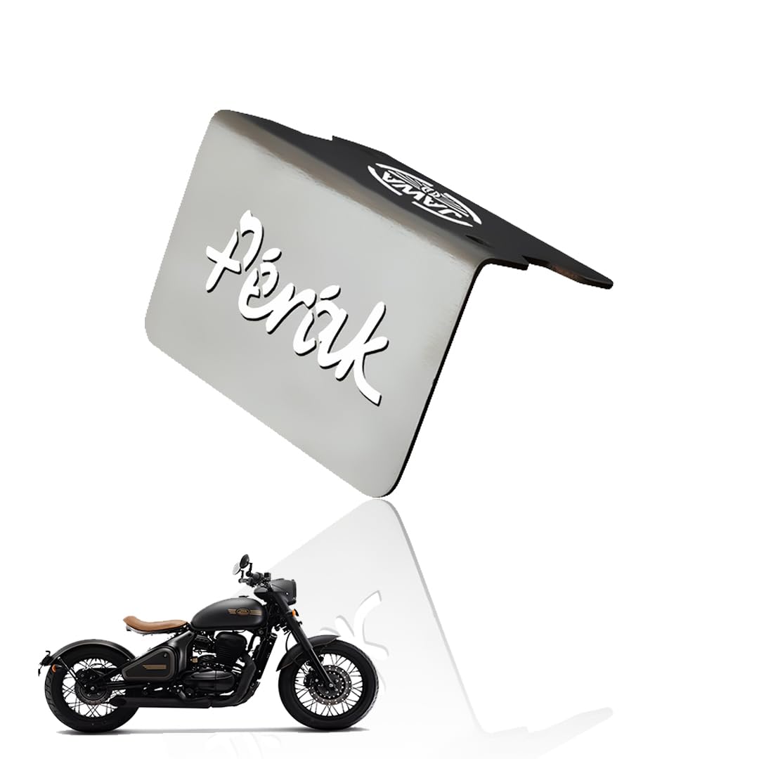 MOTO GENIUS Stainless Steel Front Disc Brake Fluid Reservoir Oil Cap for JAWA PERAK Motorbike Replacement for Enhanced Durability and Performance (Pack of 1)