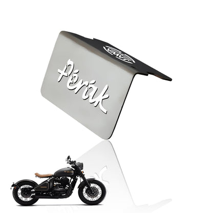 MOTO GENIUS Stainless Steel Front Disc Brake Fluid Reservoir Oil Cap for JAWA PERAK Motorbike Replacement for Enhanced Durability and Performance (Pack of 1)