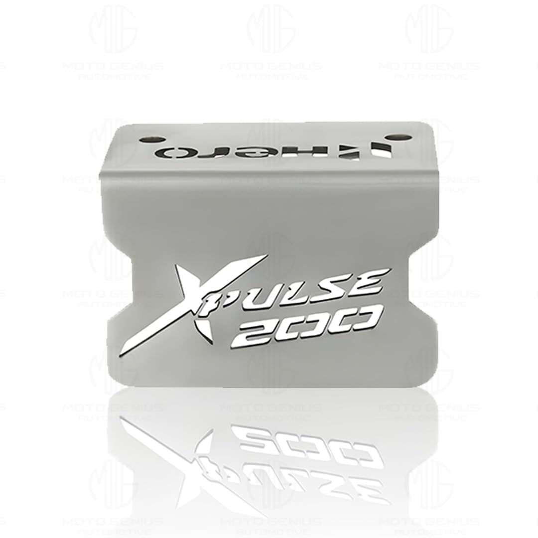 MOTO GENIUS Stainless Steel Front Disc Brake Fluid Reservoir Oil Cap for Xpulse Motorbike Replacement for Enhanced Durability and Performance (Pack of 1)