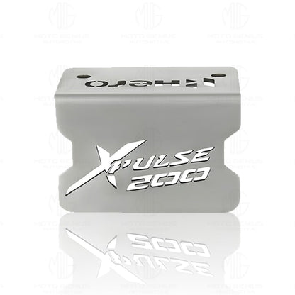 MOTO GENIUS Stainless Steel Front Disc Brake Fluid Reservoir Oil Cap for Xpulse Motorbike Replacement for Enhanced Durability and Performance (Pack of 1)