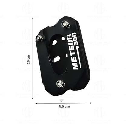 MOTO GENIUS Metal Side Stand Extender for Meteor 350 | Heavy Duty Parking Support and Stability Enhancer, Durable Corrosion-Resistant Metal, Easy Installation