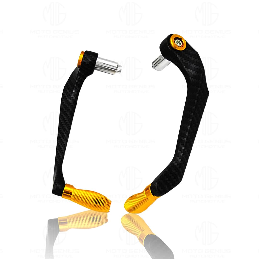 MOTO GENIUS Universal CNC Handlebar Brake Clutch Lever Protector Guard for Motorcycles & Bikes | Durable and Stylish ()