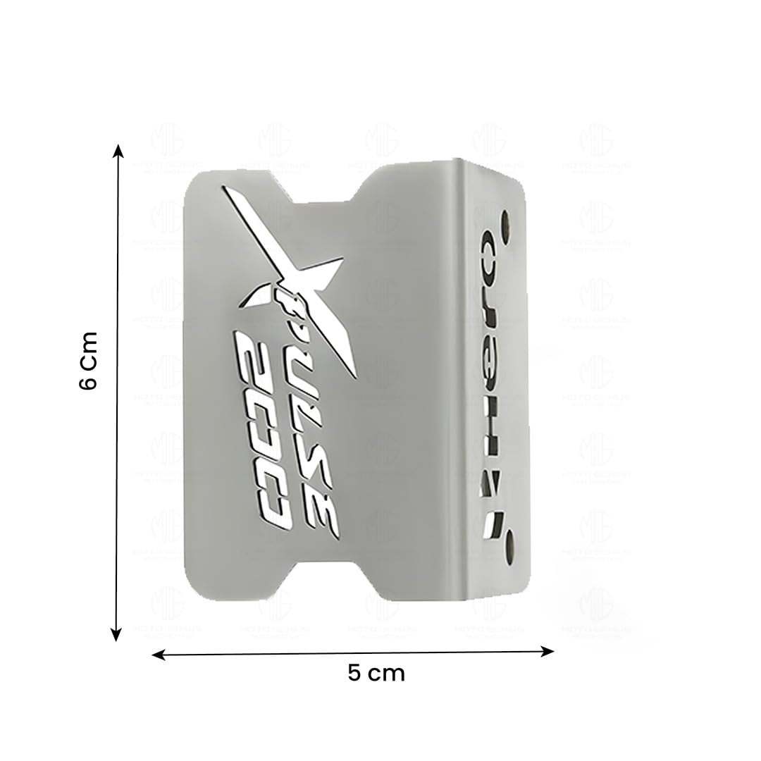 MOTO GENIUS Stainless Steel Front Disc Brake Fluid Reservoir Oil Cap for Xpulse Motorbike Replacement for Enhanced Durability and Performance (Pack of 1)