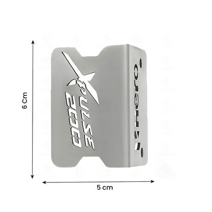 MOTO GENIUS Stainless Steel Front Disc Brake Fluid Reservoir Oil Cap for Xpulse Motorbike Replacement for Enhanced Durability and Performance (Pack of 1)