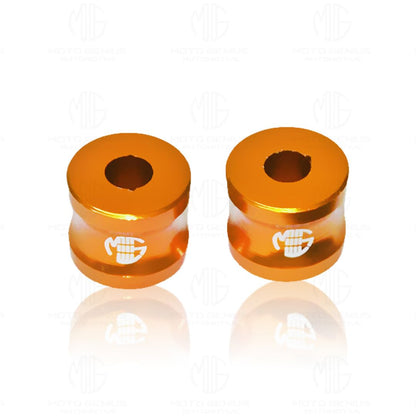 MOTO GENIUS Adjustable Handle Riser for KTM Duke Motorbike | Enhances Comfort and Control | Height Riser Clamp Compatible with Duke 125 200 250 390 (Set of 1) (Orange)