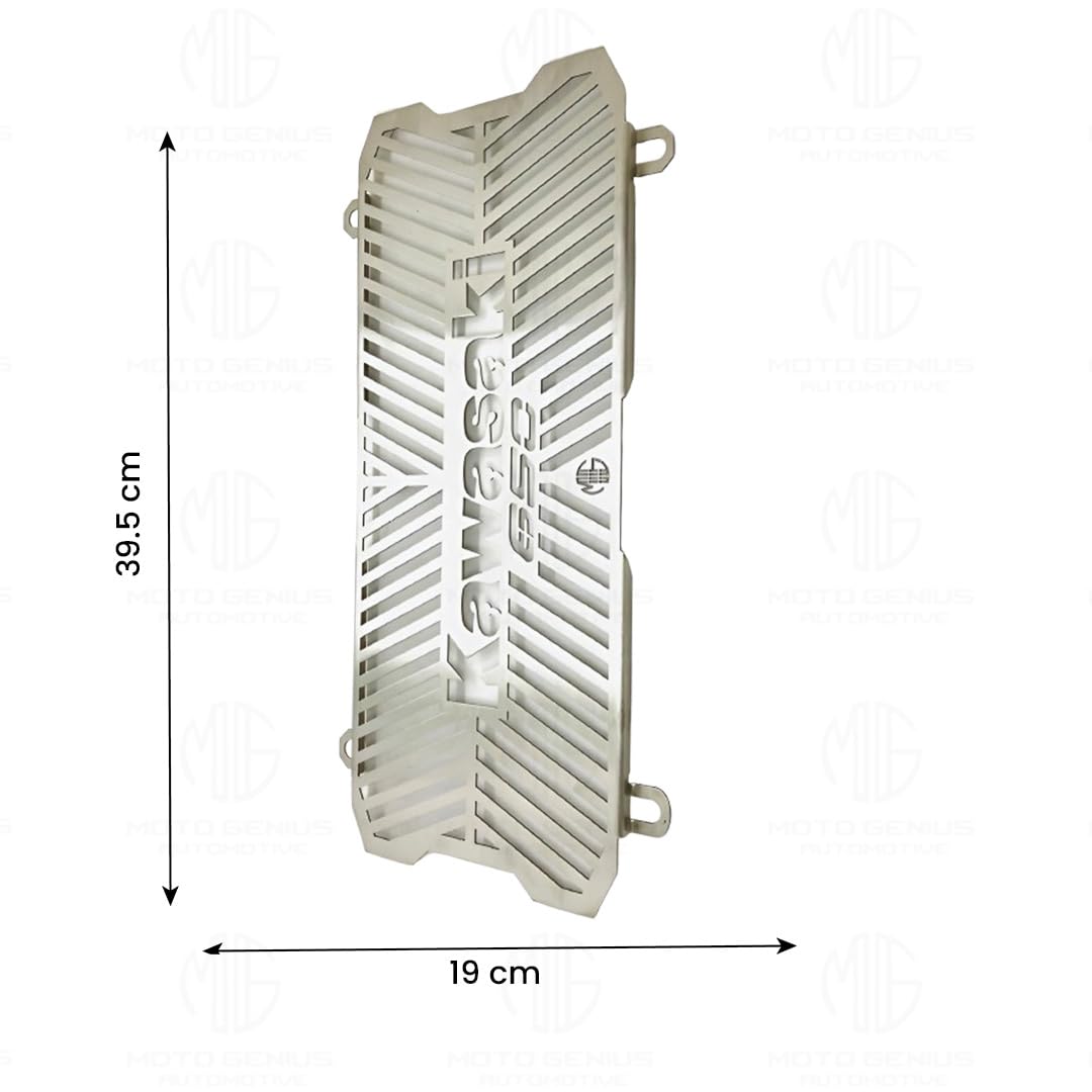 MOTO GENIUS Stainless Steel Radiator Grill Cover Guard Protector for Ninja 650 | Engine Cooling Protection | Rust-Resistant, Durable, Easy Installation