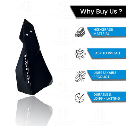 MOTO GENIUS Universal Bike Hand Guards Protectors | Wind Deflector Made for Hand Safety While Riding All Motorcycle (MTB) ()