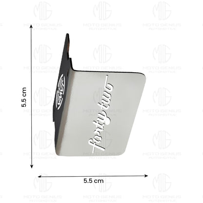 MOTO GENIUS Stainless Steel Front Disc Brake Fluid Reservoir Oil Cap for JAWA 42 Motorbike Replacement for Enhanced Durability and Performance (Pack of 1)