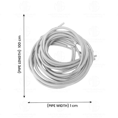 MOTO GENIUS 1 Meter Motorcycle Petrol Gas Oil Delivery Tube Pipe, Fuel Gasoline Hose for Motorbike, ATV and Scooter ()