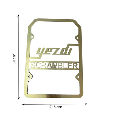 MOTO GENIUS Radiator Guard for Yezdi Scrembler Motorbike | Durable Stainless Steel Protector |Essential Accessory for Motorcycle Radiator Protection