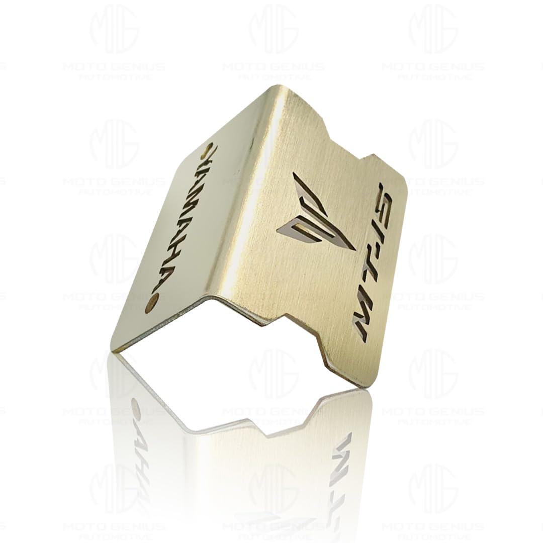 MOTO GENIUS Stainless Steel Front Disc Brake Fluid Reservoir Oil Cap for MT 15 Motorbike Replacement for Enhanced Durability and Performance (Pack of 1)