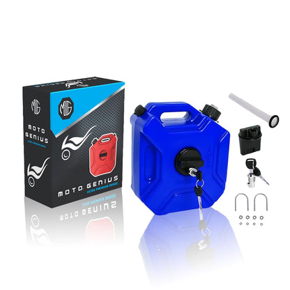 Universal 5 Liter Fuel Jerry Can With Clamp and Cap For Motorcycle | Fuel Container Heavy Duty construction for Petrol/diesel/kerosene Storage