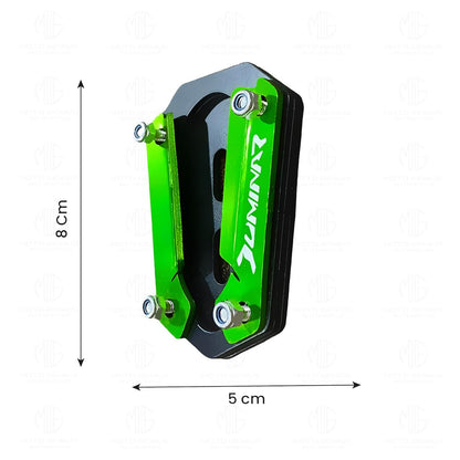 MOTO GENIUS Side Stand Extender for Dominar 250 & 400 | Heavy Duty Parking Support and Stability Enhancer (Green)